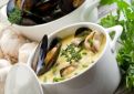 Cream of Mussels with Saffron